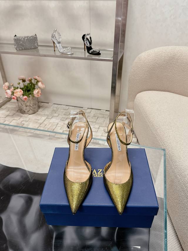 224 Aquazzur* Pineapple Early Spring New Arrival Fairy Fashion Shoes Series, Lar