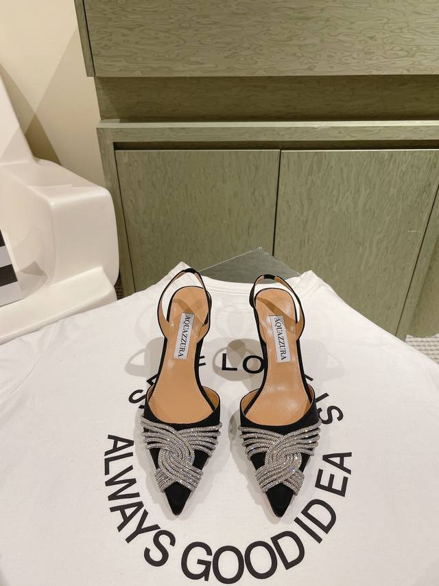 224 Aquazzur* Pineapple Early Spring New Arrival Fairy Fashion Shoes Series, Lar