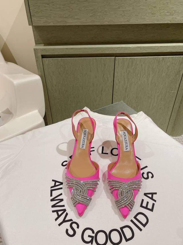 224 Aquazzur* Pineapple Early Spring New Arrival Fairy Fashion Shoes Series, Lar