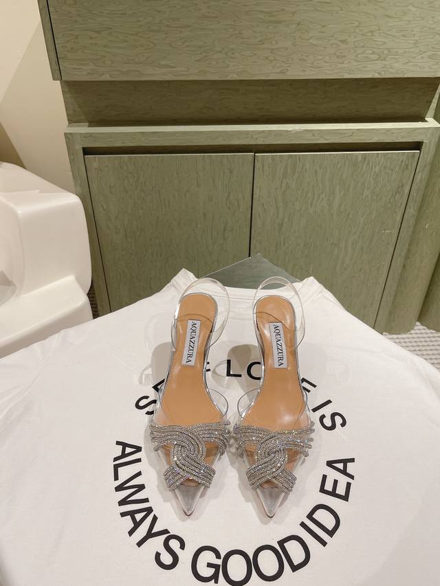 224 Aquazzur* Pineapple Early Spring New Arrival Fairy Fashion Shoes Series, Lar