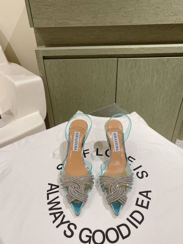 224 Aquazzur* Pineapple Early Spring New Arrival Fairy Fashion Shoes Series, Lar