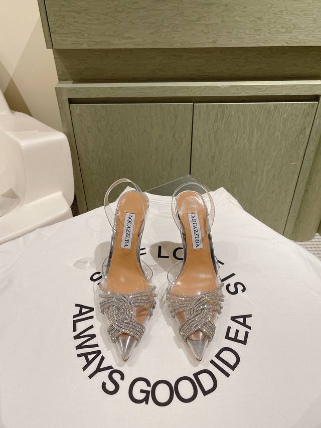 224 Aquazzur* Pineapple Early Spring New Arrival Fairy Fashion Shoes Series, Lar