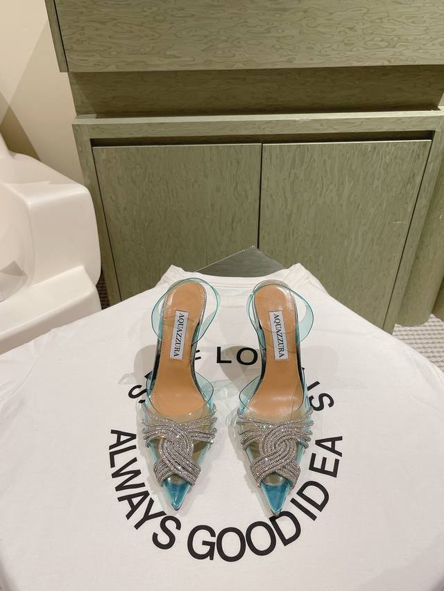 224 Aquazzur* Pineapple Early Spring New Fairy Fashion Shoes Series, many new ar