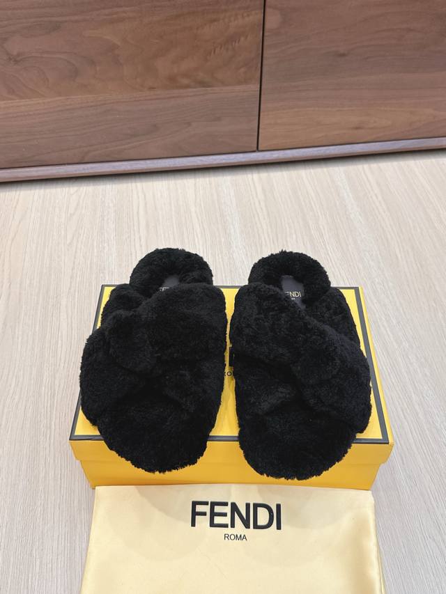 225 Fendi's runway highlight wool slipper collection is now available. Inspired