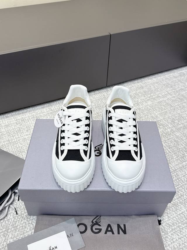 Ddd's latest Hogan platform biscuit shoes, top-quality import! Ddd's newest styl