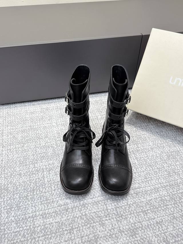 High-quality Unfolio 25Ss Autumn/Winter New Buckle Work Boots These work boots a