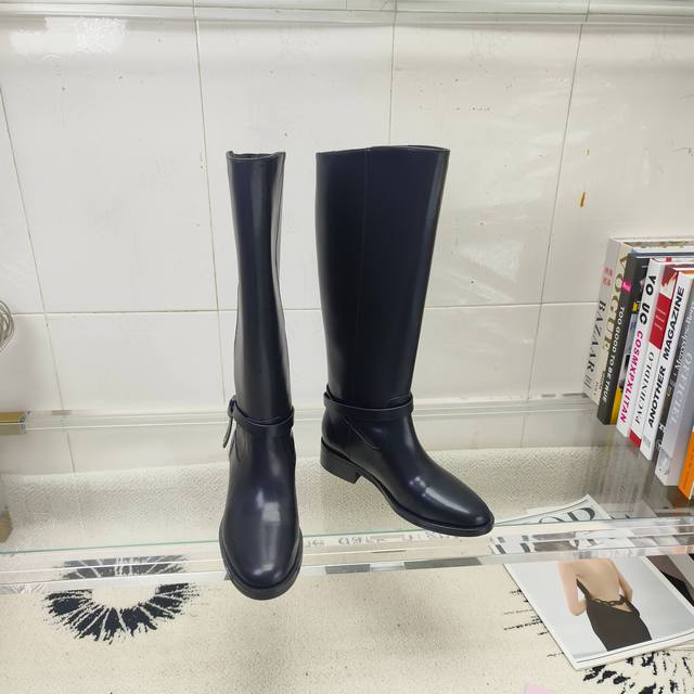 Top-tier version Jimmy Choo Lawtone knee-high boots crafted from supple calfskin