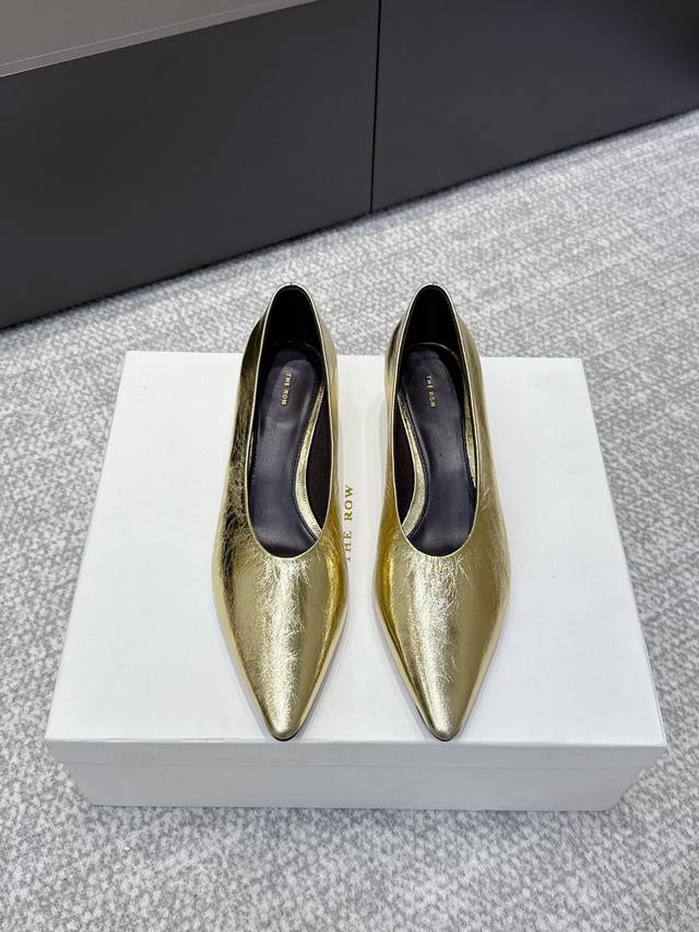 High-quality niche trendy brand The Row25Ss French retro simple style open-toe h