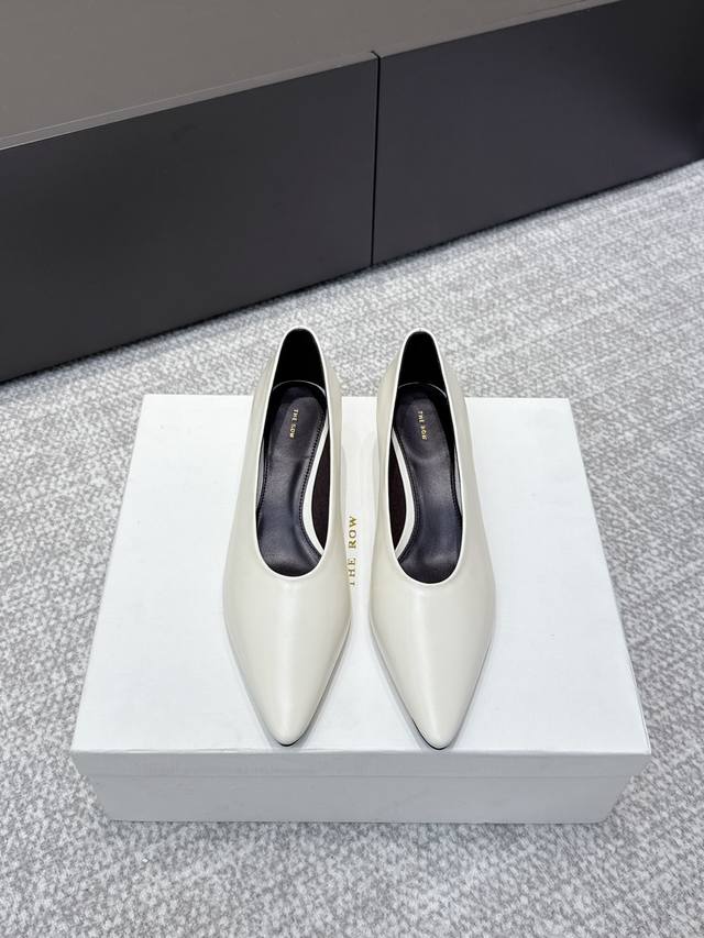 High-quality niche trendy brand The Row25Ss French retro simple style open-toe h