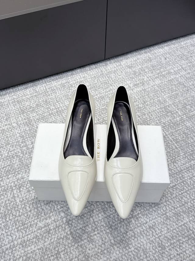 High-quality niche trendy brand The Row25Ss French retro simple style open-toe h