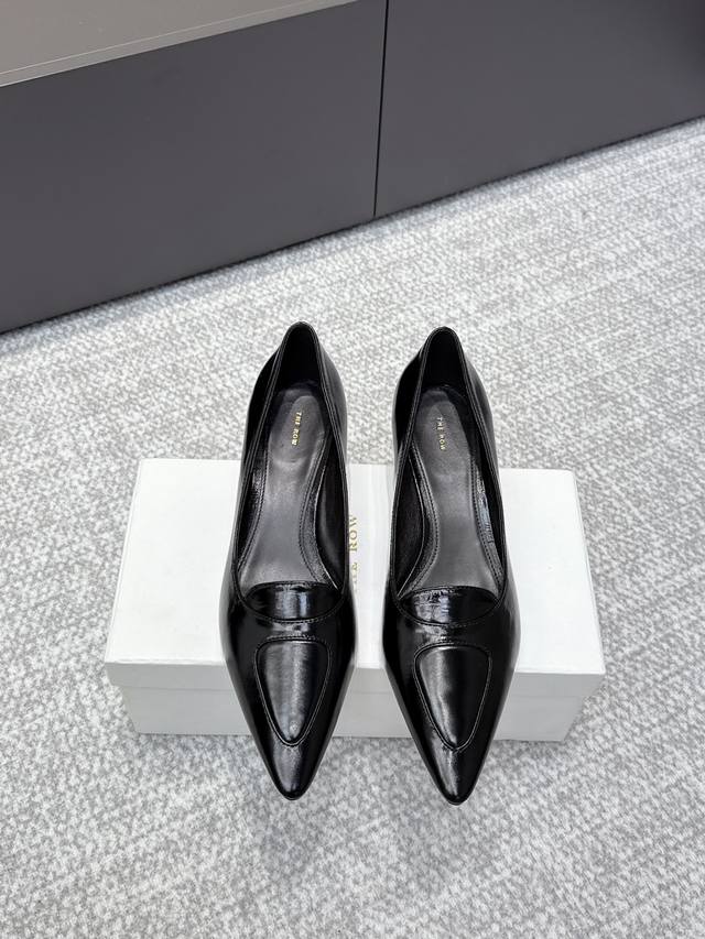 High-quality niche trendy brand The Row25Ss French retro simple style open-toe h