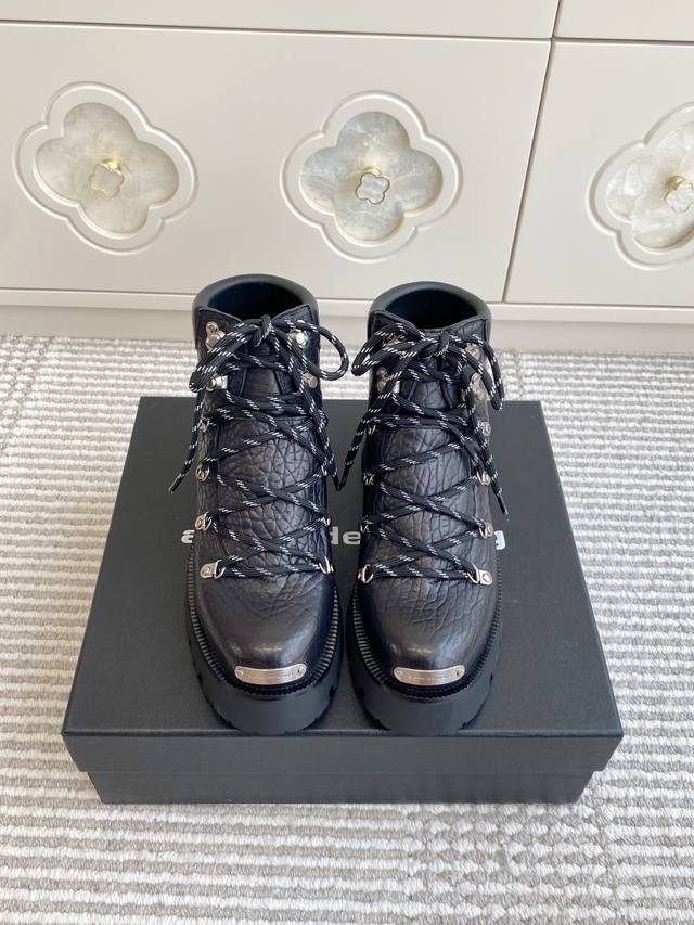 Alexander Wang 25Ss New Lace-up Platform Ankle Boots (Ddd) These Alexander Wang