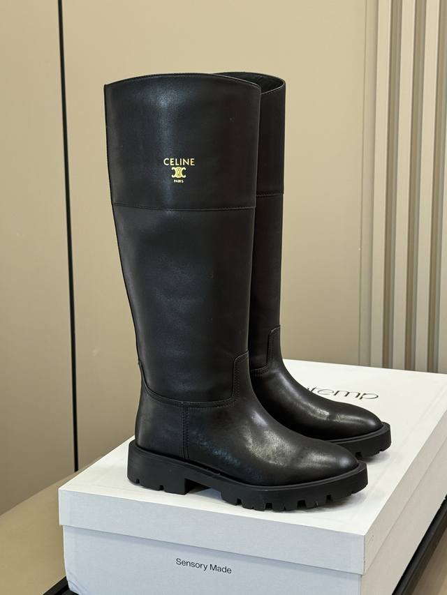 Top-tier boutique Celine Fall/Winter Arc de Triomphe Long Boots - New Arrival! K