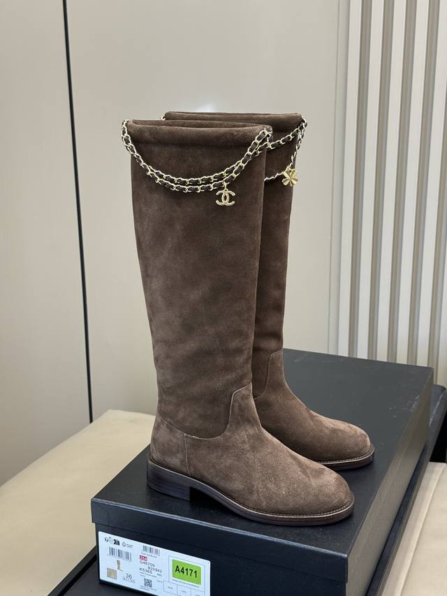 Genuine Leather Chanel 25B New Arrival ~ New Chanel 25B Long Boots Basic ankle b