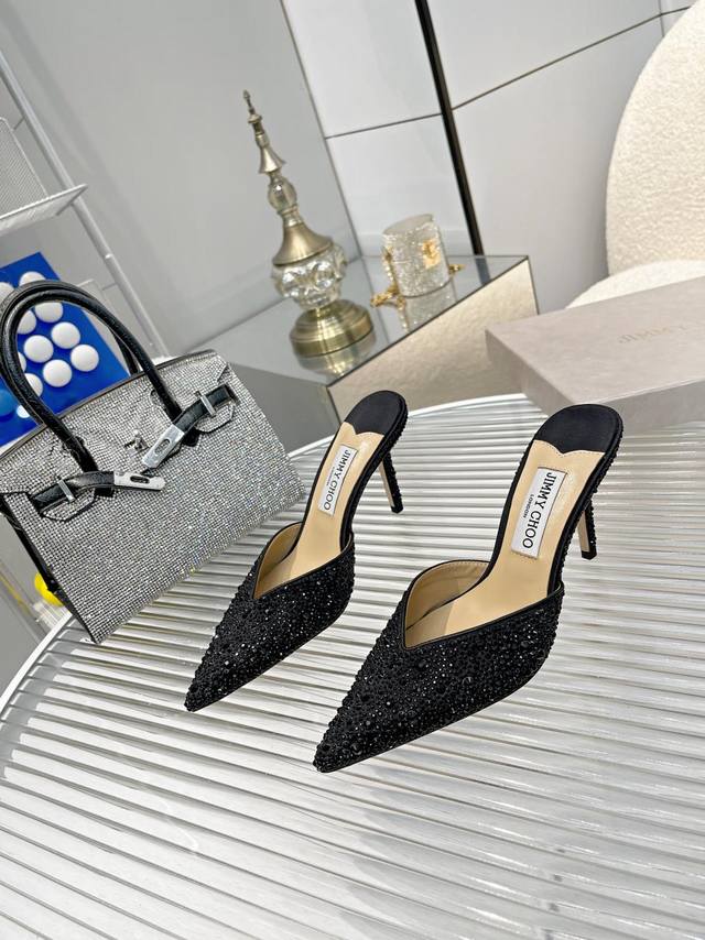 Jimmychoo's new Goddess Series rhinestone high heels. Featured by numerous celeb