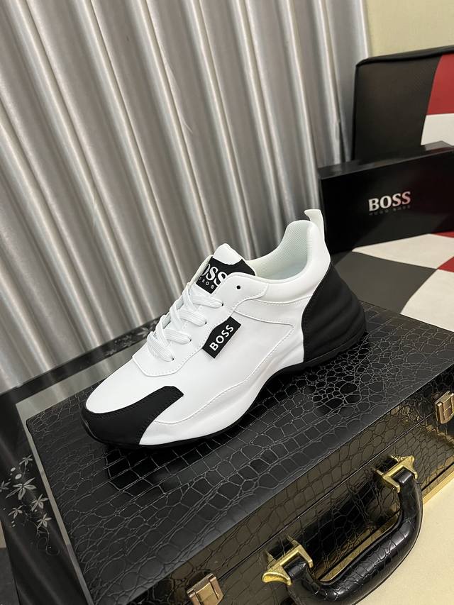 Boos Men's Casual Shoes - Original quality, featuring an imported calfskin upper