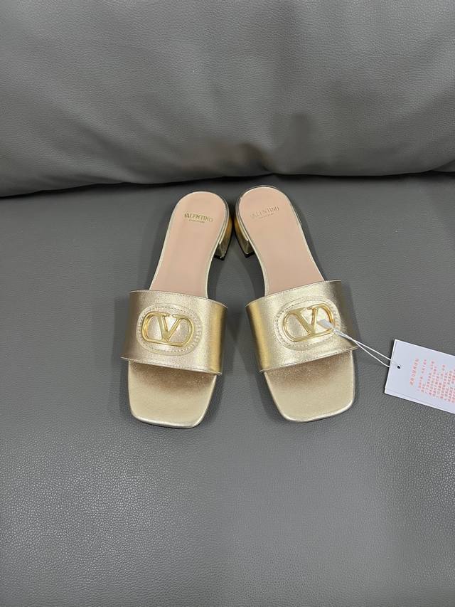 Va*Le*Tino Hua*Tian* early spring new V-buckle flat slippers, 1:1 replica purcha
