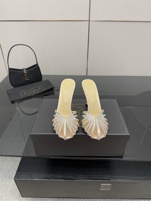 Top-quality factory version. Alevi Milano rhinestone-embellished super high-heel