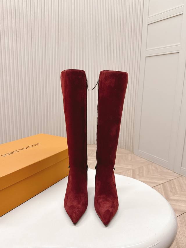 Selling LV Louis Vuitton 25Ss new autumn/winter sexy high-heeled knee-high boots
