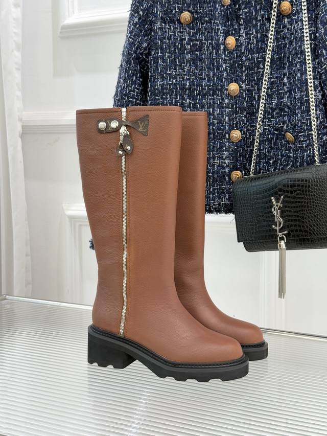 Factory Price Louis Vuitton 25Wf Autumn/Winter New Side Zipper Platform Riding B