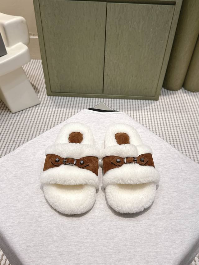 High-quality Balenciaga 25Fw wool slippers/slippers (please look for the high-qu