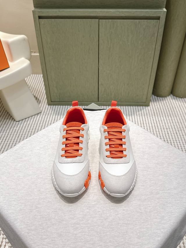 High-quality Hermes Bouuncing sneakers for men, real photos. The most worthwhile