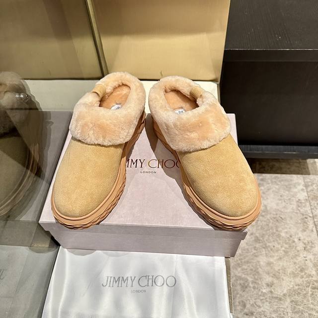 New Jimmy Choo Slippers, Exclusive Release. These slippers feature a wool lining
