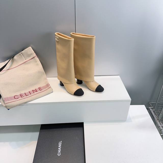 High-quality factory! Top-quality Chanel 25Ss Fall/Winter color-blocked chain ch