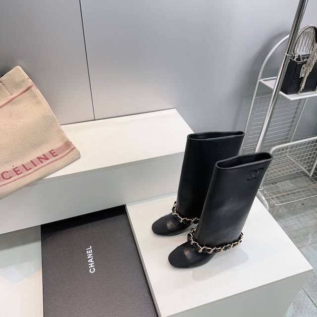 High-quality factory! Top-quality Chanel 25Ss Fall/Winter color-blocked chain ch