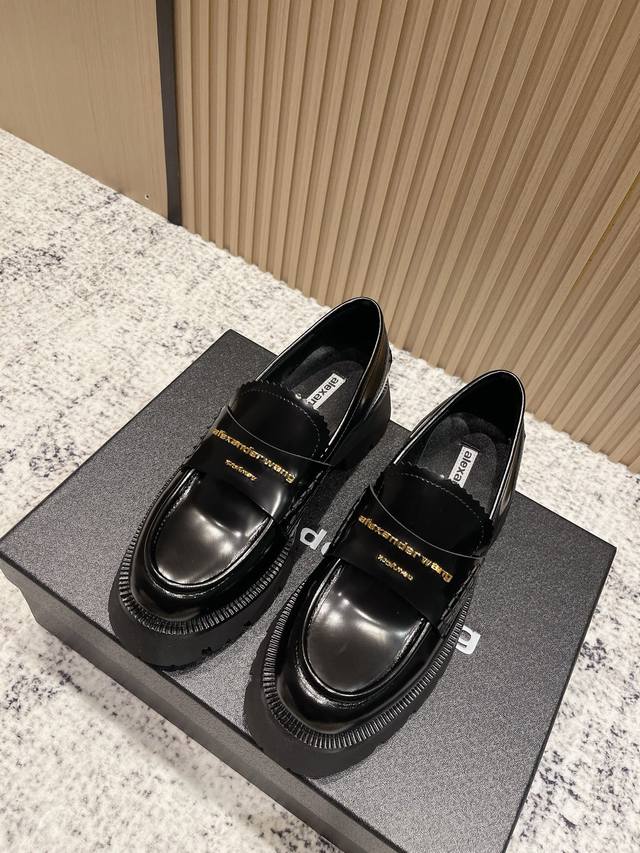 Top Version: Alexander Wang Aw Carter Platform Loafers Slip-on Loafers Jennie's