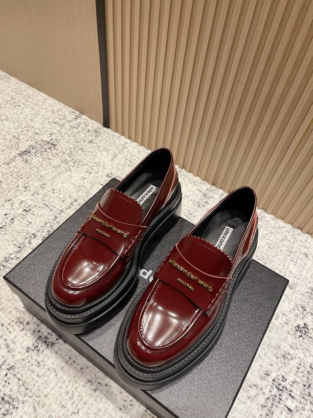 Top Version: Alexander Wang Aw Carter Platform Loafers Slip-on Loafers Jennie Th