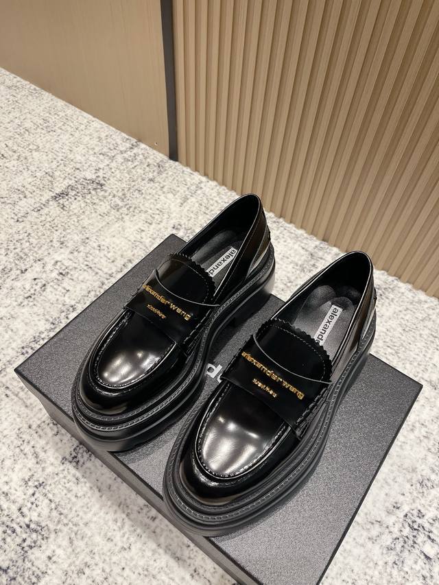 Top Version: Alexander Wang Aw Carter Platform Loafers Slip-on Loafers Jennie Th