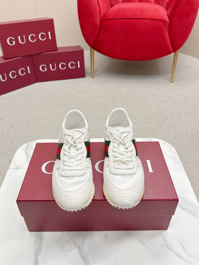 Men's Gucci 2025 Spring/Summer Runway Sneakers, the Cortez sneakers are super po