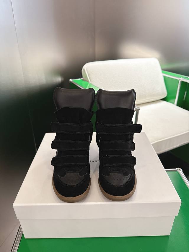 Top-tier version Isabel Marant Bobby wedge casual shoes A perfect encounter betw