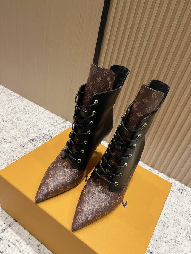 Proxy Purchase Grade: LV Louis Vuitton 25Ss New Autumn/Winter High-Heeled Martin