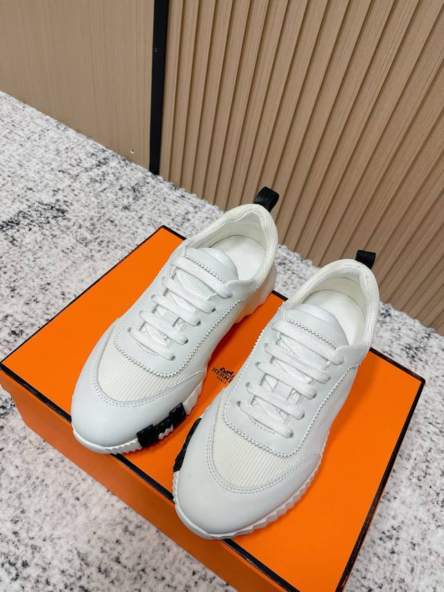 Top-tier version: Hermes 25Ss new couple sports casual running shoes for women a
