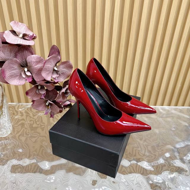 Exclusive New Arrival: YSL Saint Laurent Summer Peep-Toe High-Heeled Sandals (Ru