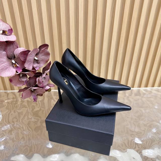 Exclusive New Arrival: YSL Saint Laurent SS2025 Summer Peep-Toe High-Heeled Sand