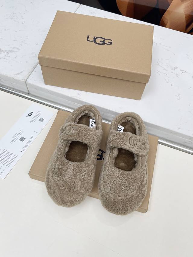 2025's hottest Ugg wool Mary Jane shoes! Soft, warm, and gentle on the skin