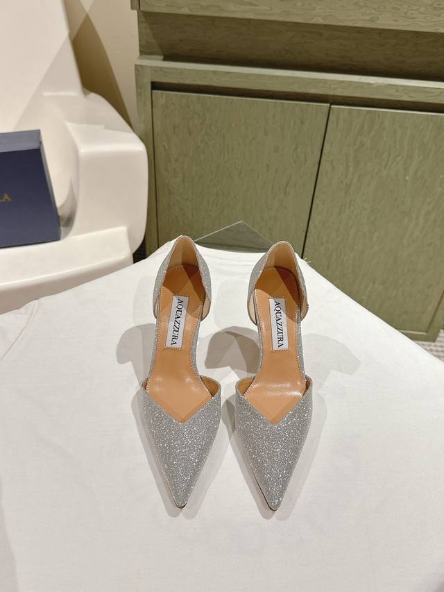 224 Aquazzur* Pineapple Early Spring New Arrival Fairy Fashion Shoes Series, Lar