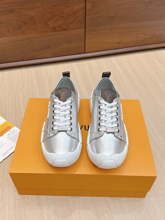 High-quality replica shoes # Louis Vuitton new cloud bubble platform casual shoe