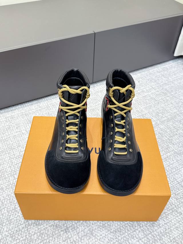 Louis Vuitton Pharrell Williams collaboration runway style platform sneakers, Co