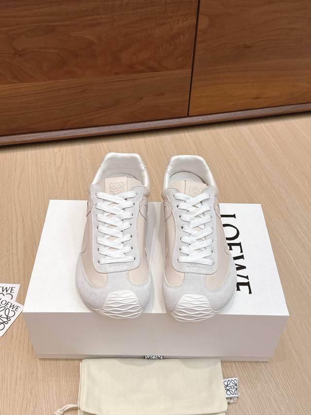 High-quality Loewe Ballet Runner 2.0 sneakers, featuring a more playful toe desi
