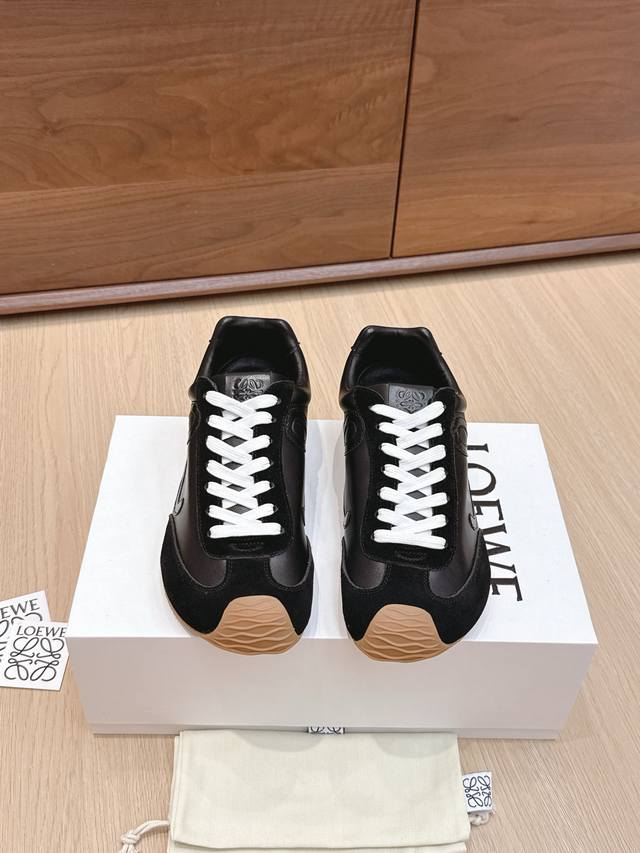 High-quality Loewe Ballet Runner 2.0 sneakers, featuring a more playful toe desi