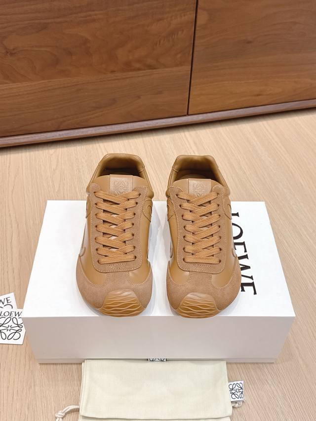 High-quality Loewe Ballet Runner 2.0 sneakers, featuring a more playful toe desi