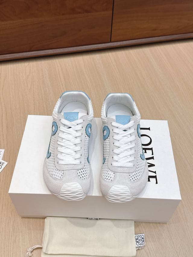 High-quality Loewe Ballet Runner 2.0 sneakers, featuring a more playful toe desi