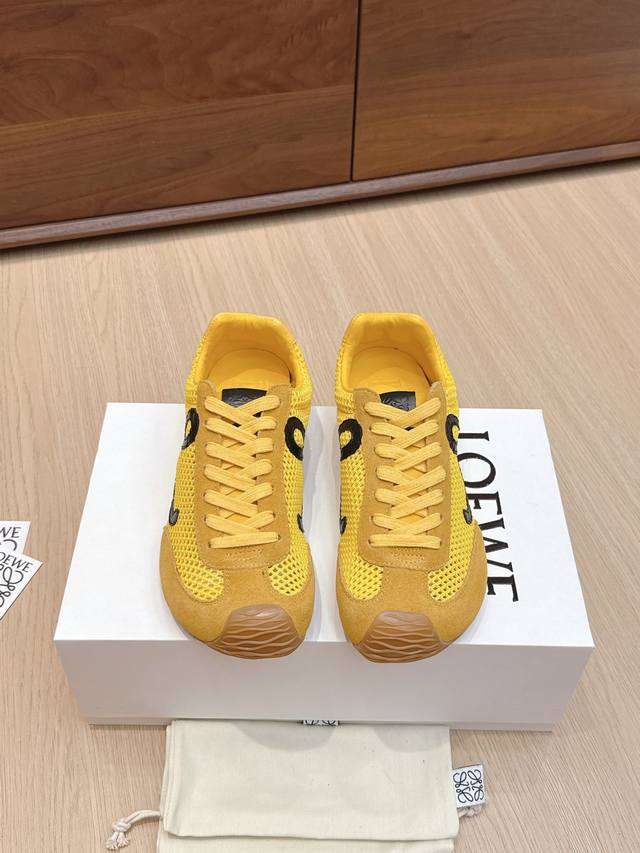 High-quality Loewe Ballet Runner 2.0 sneakers, featuring a more playful toe desi
