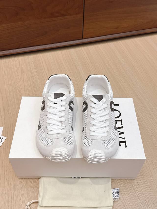 High-quality Loewe Ballet Runner 2.0 sneakers, featuring a more playful toe desi