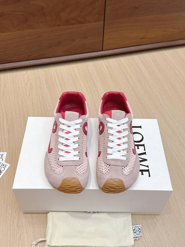 High-quality Loewe Ballet Runner 2.0 sneakers, featuring a more playful toe desi