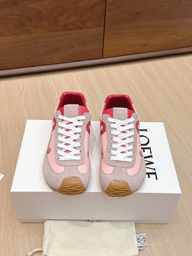 High-quality Loewe Ballet Runner 2.0 sneakers, featuring a more playful toe desi